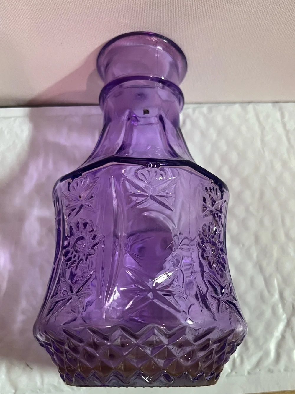 Purple Decorative Glass Vase - Brand Unspecified
